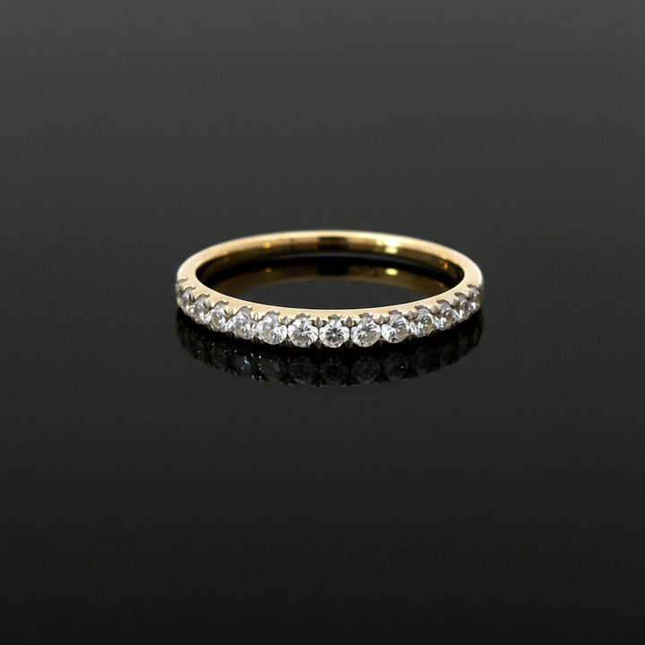 14K Yellow Gold 0.50 CTW Lab Grown Diamond Wedding Band