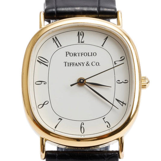 Estate Tiffany & Co. By Bechtel Gold Plated 30mm Wrist Watch