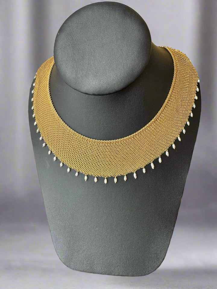 Tiffany & Co. Elsa Peretti 18k Yellow Gold Mesh Necklace