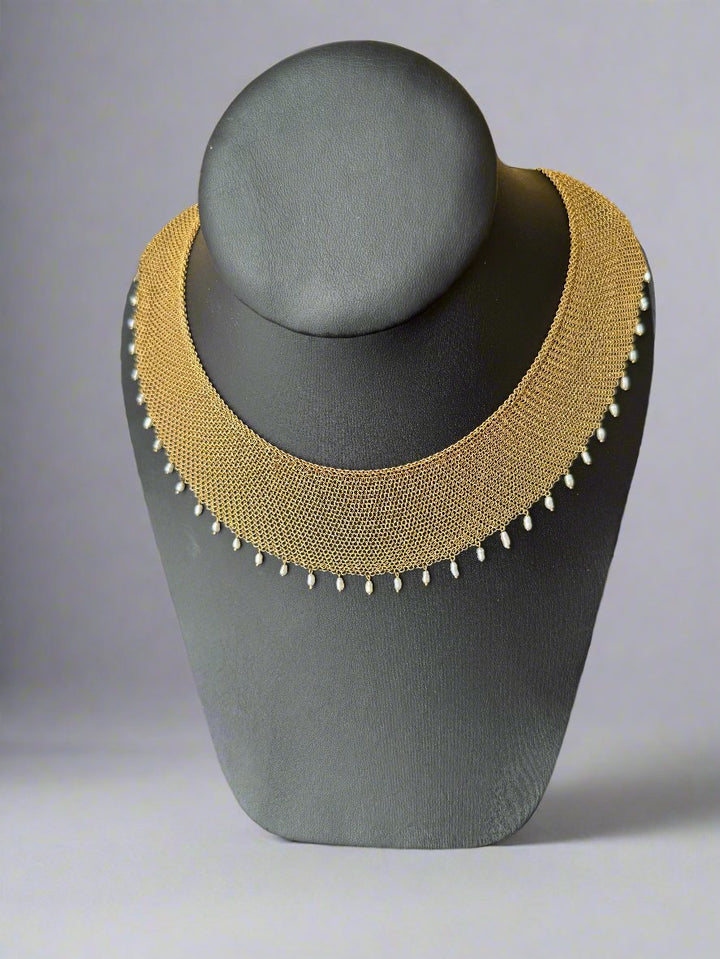 Tiffany & Co. Elsa Peretti 18k Yellow Gold Mesh Necklace