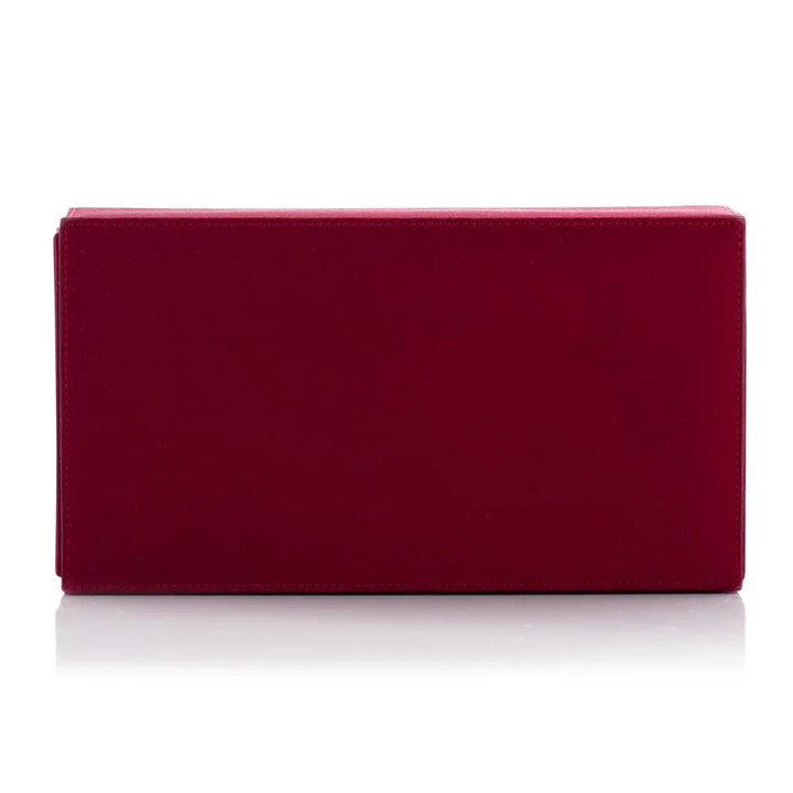 Rare Red Satin Clutch by Renaud Pellegrino for Harry Winston Diamond 18K Yellow Gold
