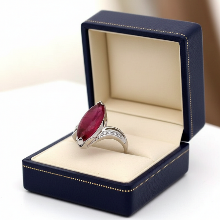 Estate Bold Custom 15.38 ct Pink Tourmaline and Diamond Platinum Ring 15262