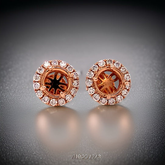 Maya Lianna Diamond and 14K Rose Gold Jacket for Earrings