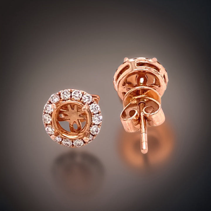 Maya Lianna 0.25 ctw Diamond and 14K Rose Gold Jacket for Earrings