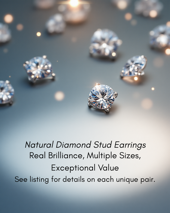 Champagne 1.50 cttw Round Brilliant Cut Diamond Stud Earrings