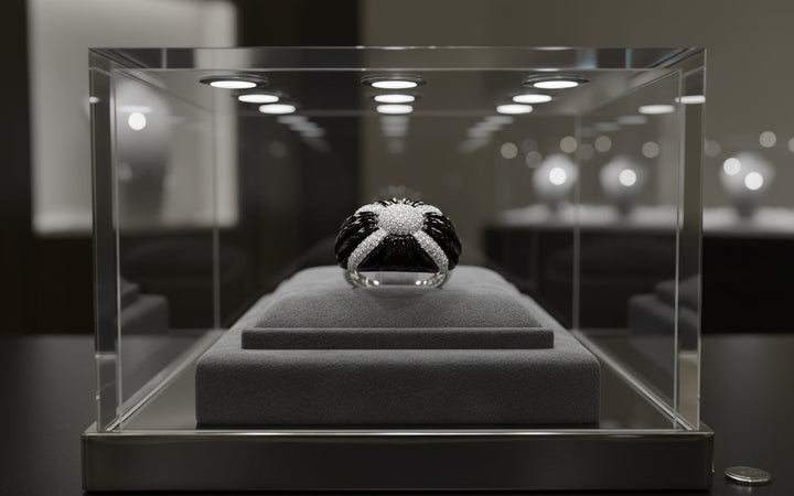 Effy Onyx & Diamond 14K White Gold Ring