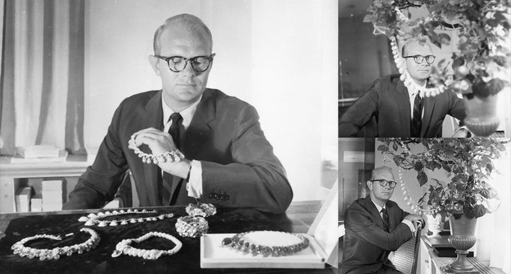 David Webb Coral, Emerald, Diamond and Lapis Lazuli Brooch