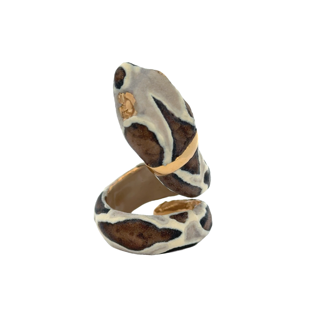 Annibale Baldini Italian Serpente Ring