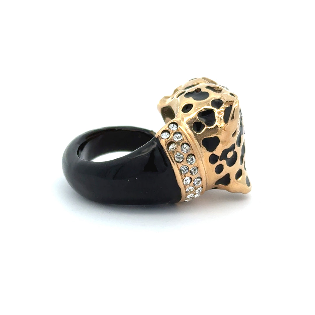 Annibale Baldini Italian Leopard Ring