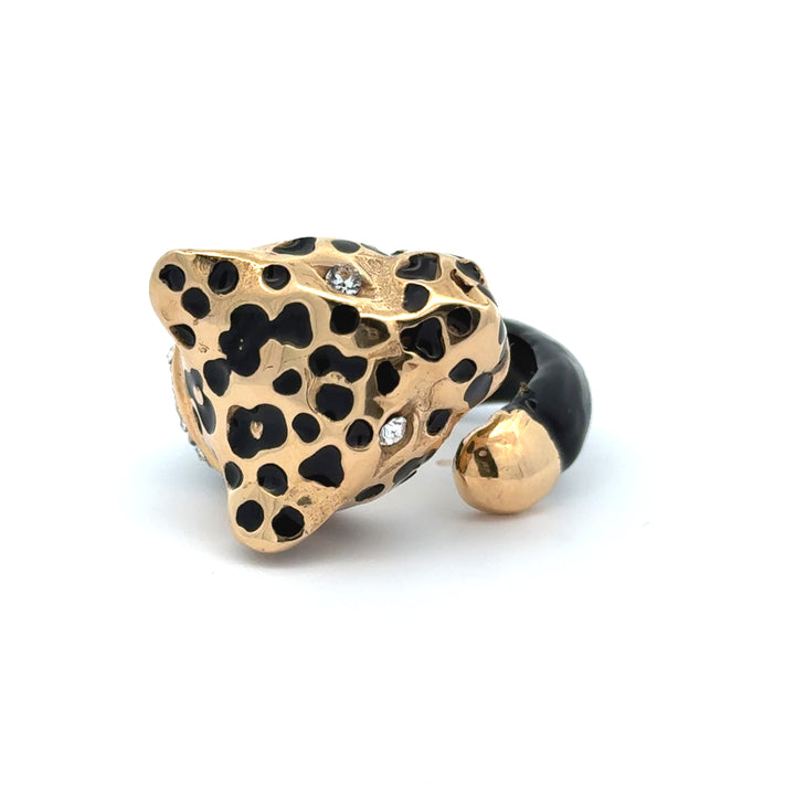 Annibale Baldini Italian Leopard Ring