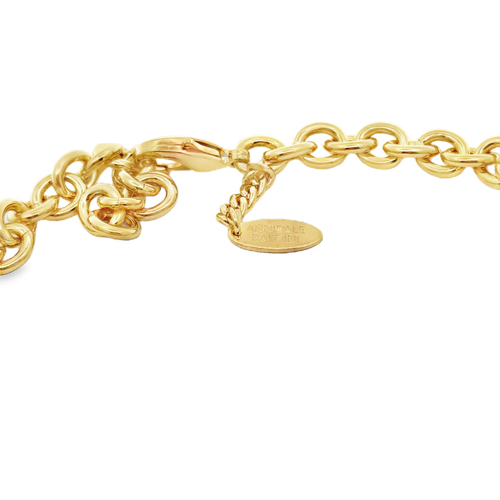 Annibale Baldini Italian Leopard and Swarovski Crystal Statement Necklace