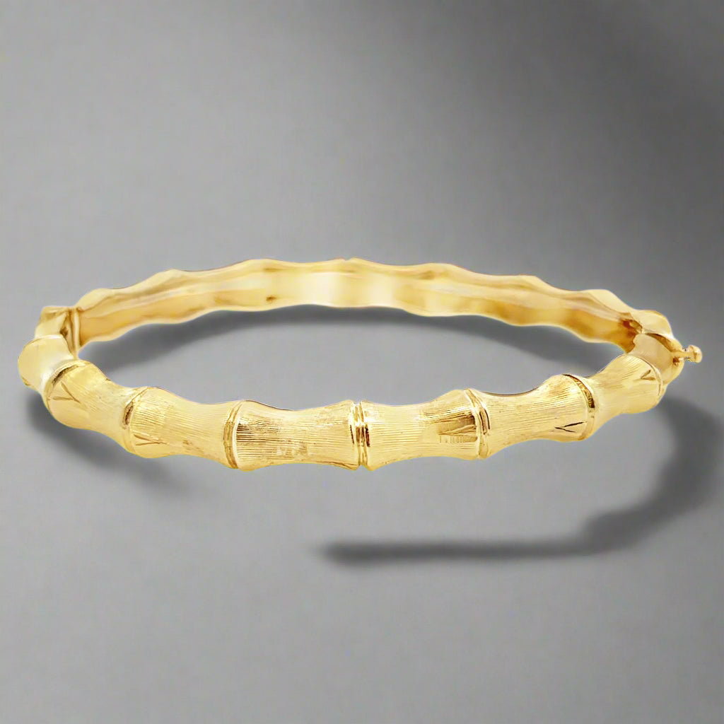 bamboo gold bracelet good to stack