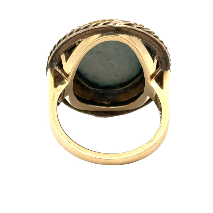 Antique Bella Donna Gold Portrait Ring