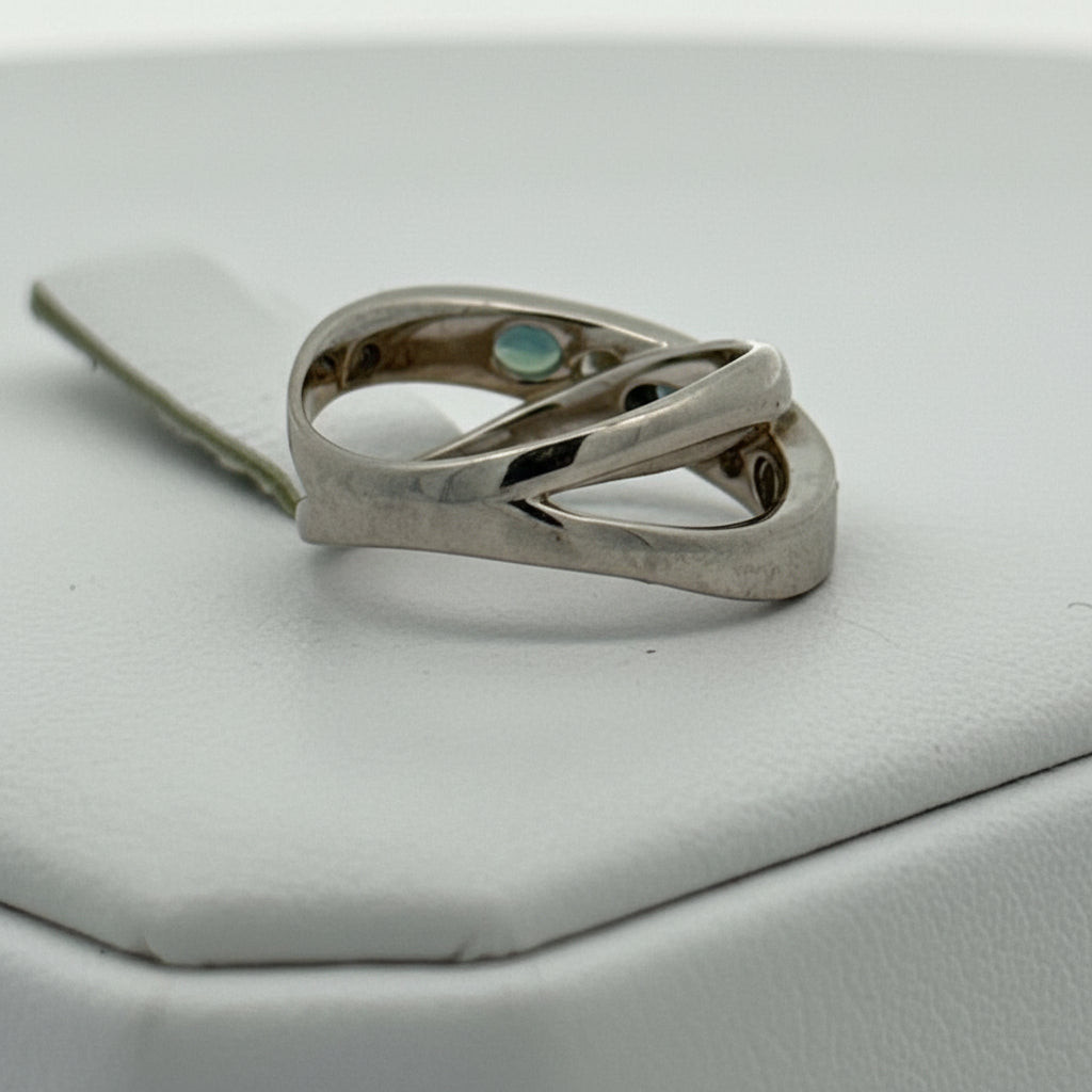 Color Change Natural Alexandrite and Diamond Platinum Ring