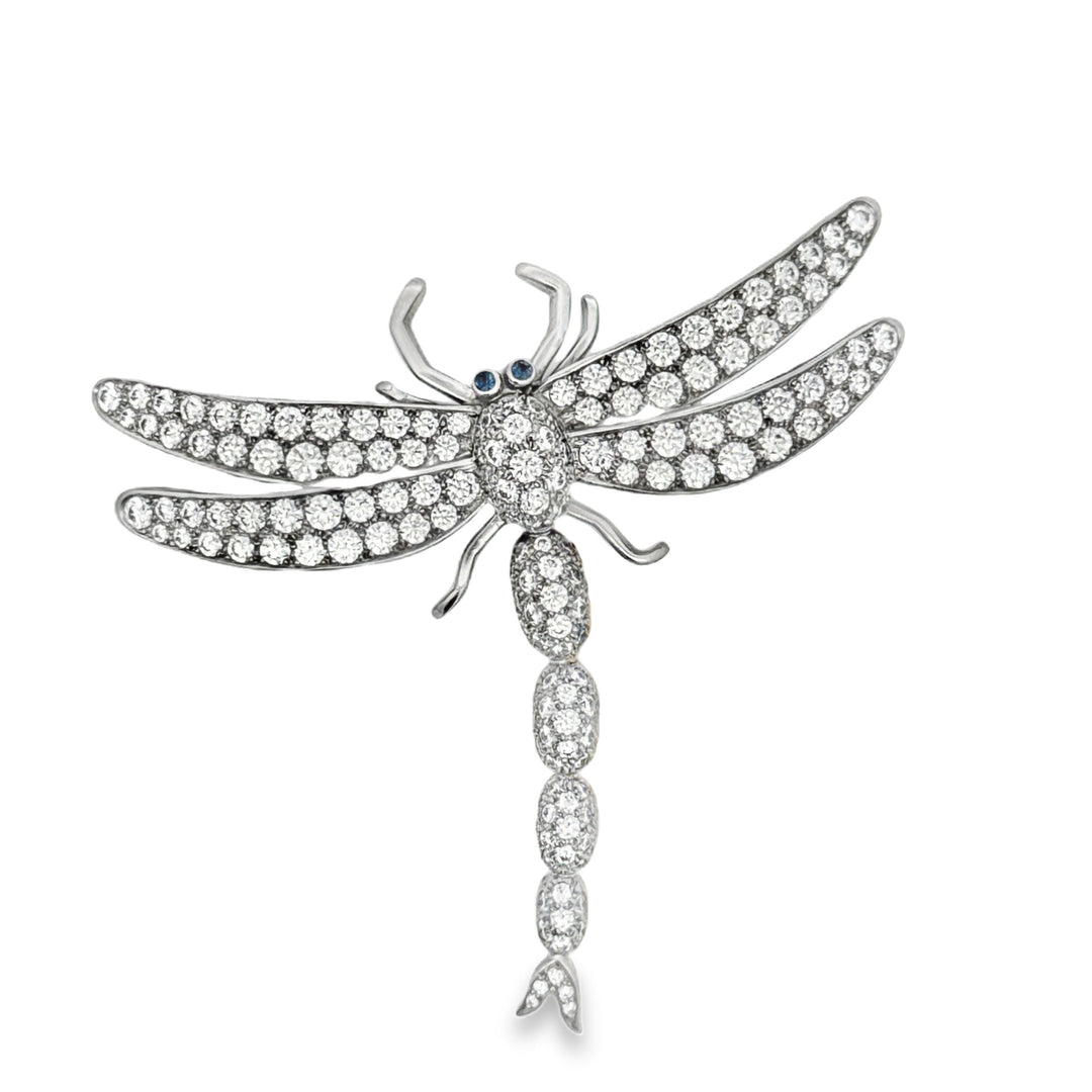 Tiffany & Co Diamond and Platinum Dragonfly Brooch