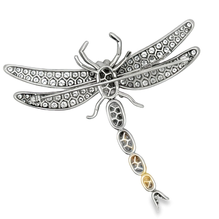 Tiffany & Co Diamond and Platinum Dragonfly Brooch