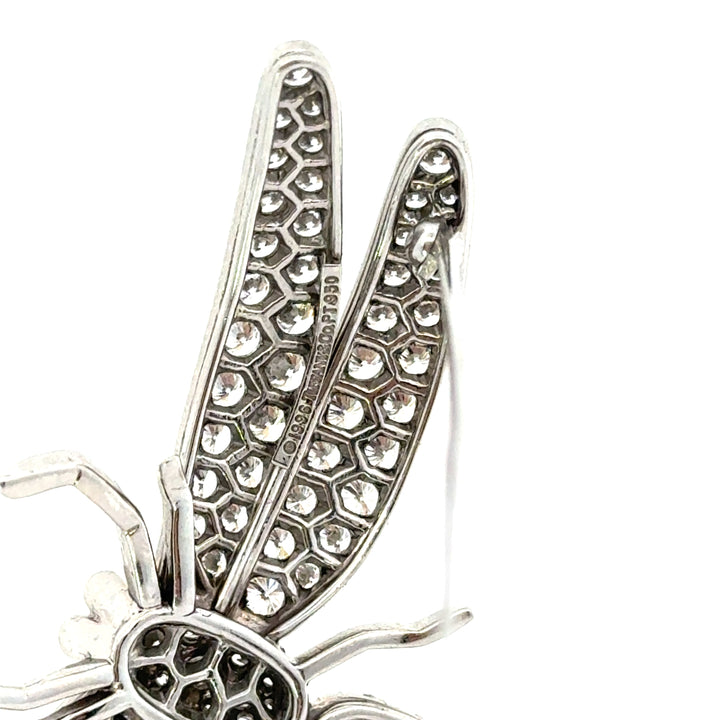 Tiffany & Co Diamond and Platinum Dragonfly Brooch