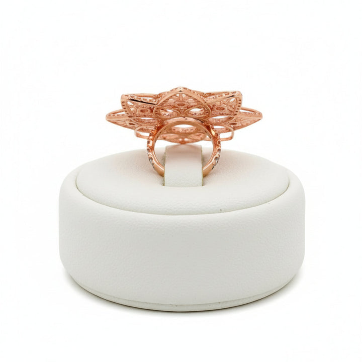 Custom Made 6.00 cttw Diamond 18K Rose Gold Ring