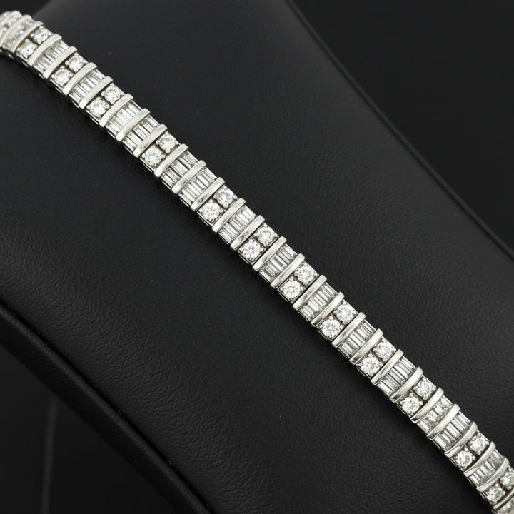 5.00cttw Diamond Tennis 14K White Gold Bracelet