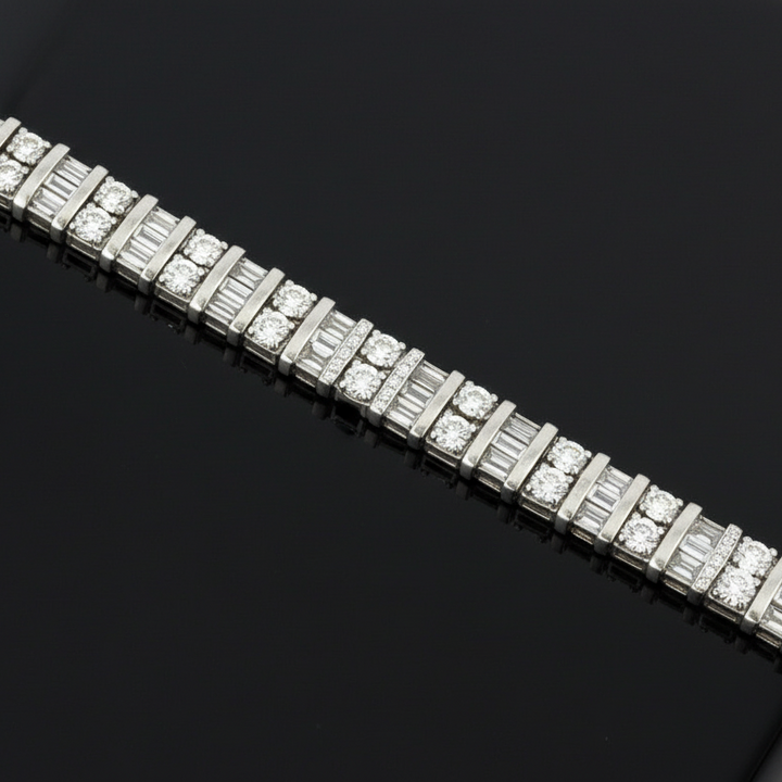 5.00cttw Diamond Tennis 14K White Gold Bracelet