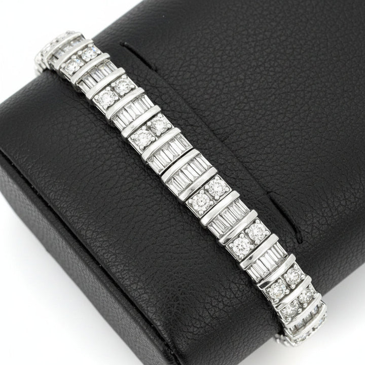 5.00cttw Diamond Tennis 14K White Gold Bracelet