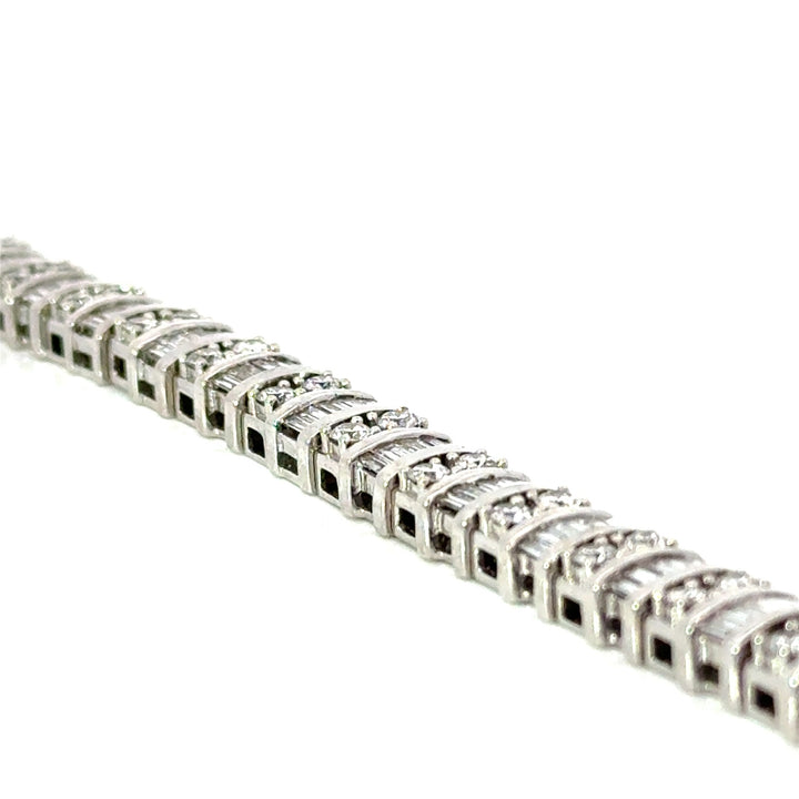 5.00cttw Diamond Tennis 14K White Gold Bracelet