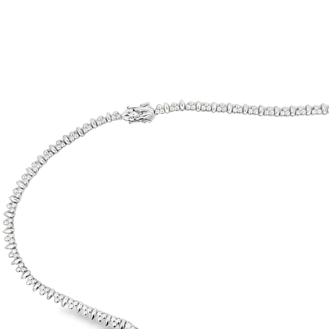 11.70cttw Diamond 18Kt White Gold Necklace