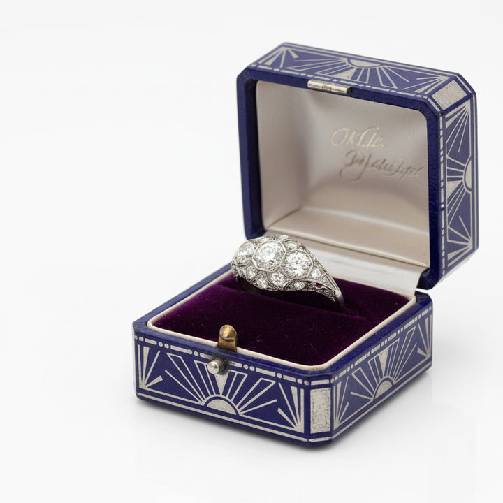 Art Deco 1920's Diamond Platinum Ring