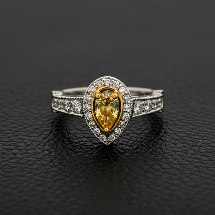 Natural Yellow & White Diamond 14K/18K Ring