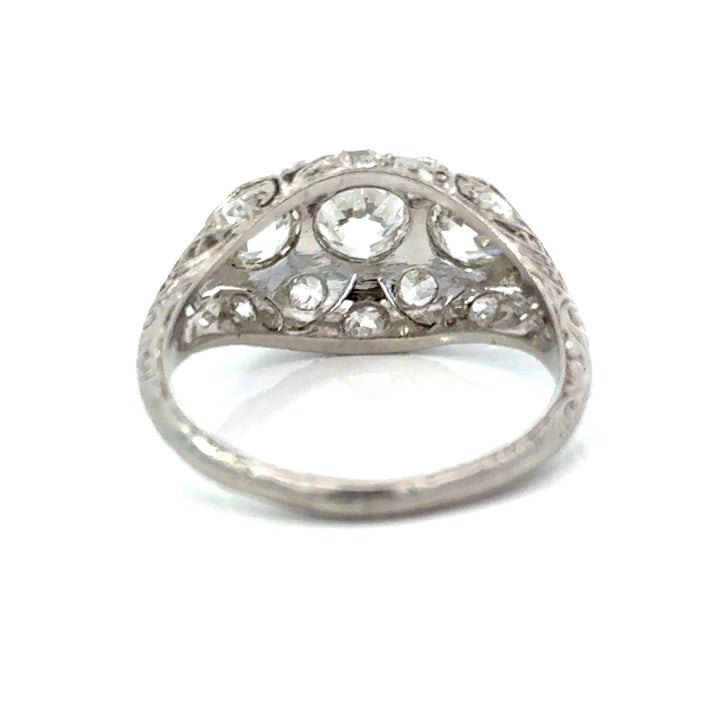 Art Deco 1920's Diamond Platinum Ring