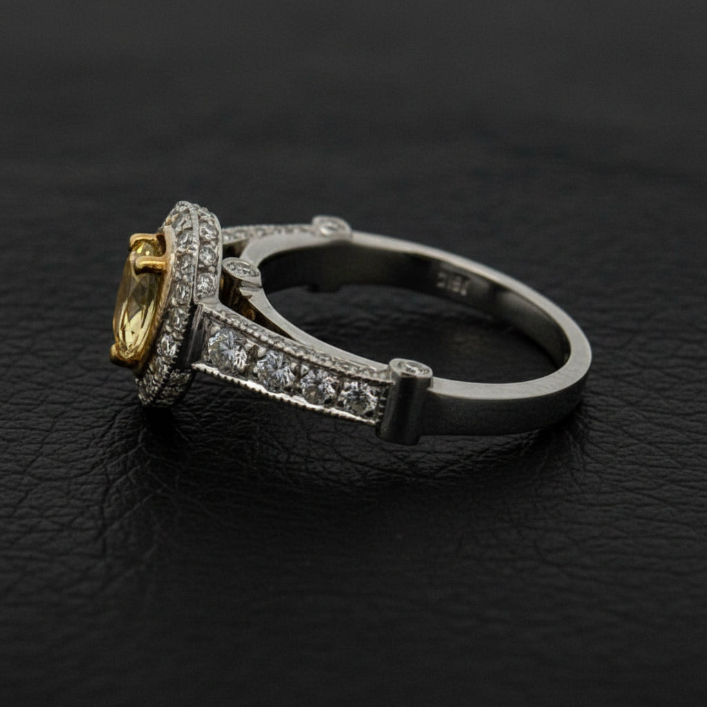 Natural Yellow & White Diamond 14K/18K Ring