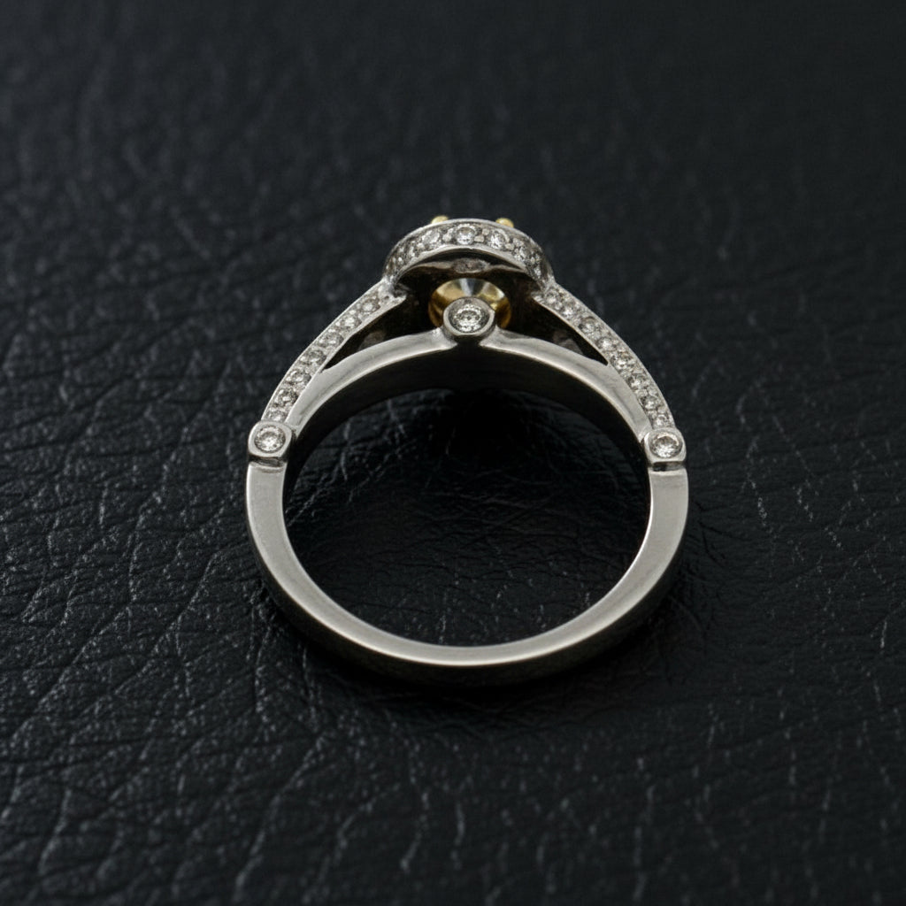 Natural Yellow & White Diamond 14K/18K Ring