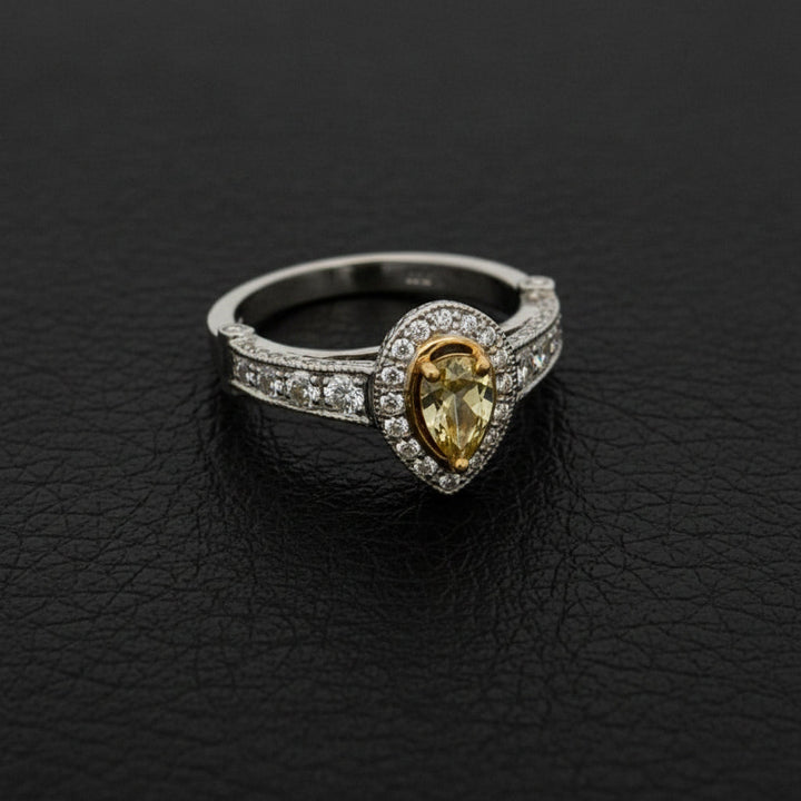 Natural Yellow & White Diamond 14K/18K Ring