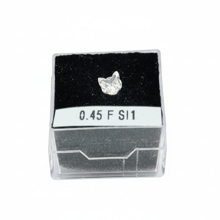 Custom Cut Cat Loose Natural Diamond .45ct F Color SI1 Clarity
