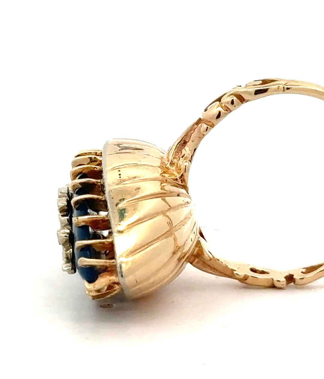 Chalcedony & Diamond 14K Yellow & White Gold Ring