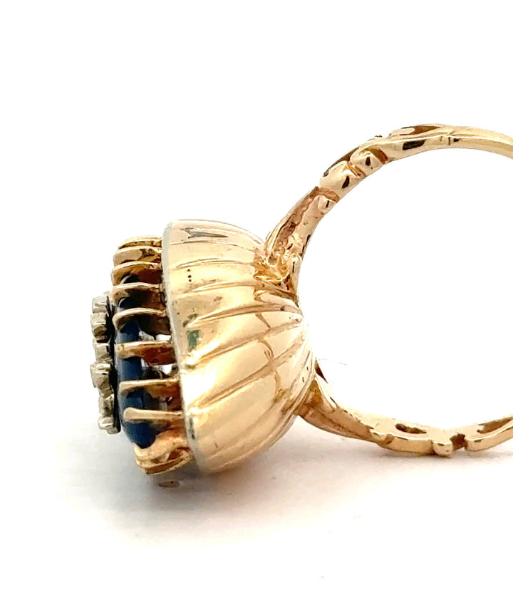 Chalcedony & Diamond 14K Yellow & White Gold Ring