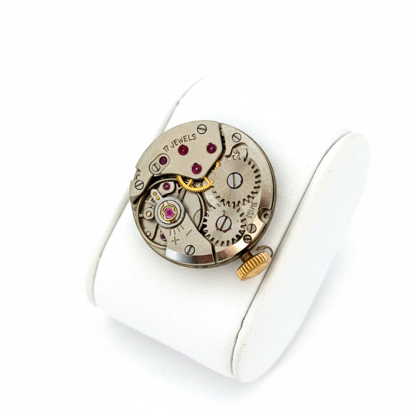 Estate Gigandent 18K Yellow Gold Ring/Watch 7.84g