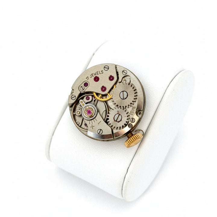 Estate Gigandent 18K Yellow Gold Ring/Watch 7.84g