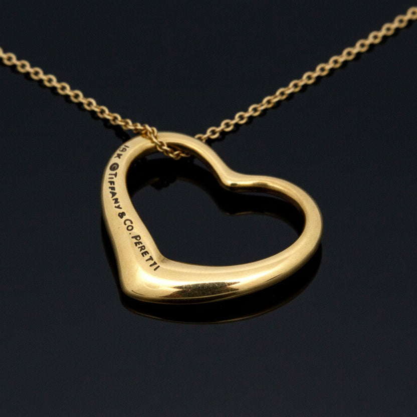 Tiffany & Co. By Elsa Peretti 18k Yellow Gold Heart Necklace