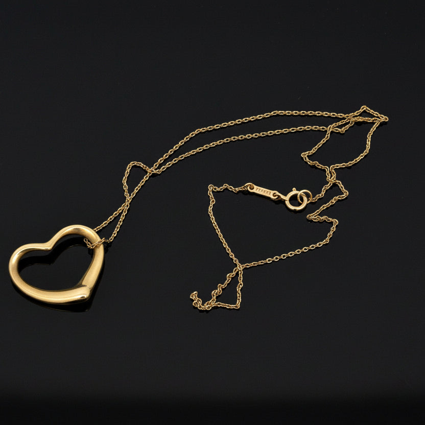 Tiffany & Co. By Elsa Peretti 18k Yellow Gold Heart Necklace