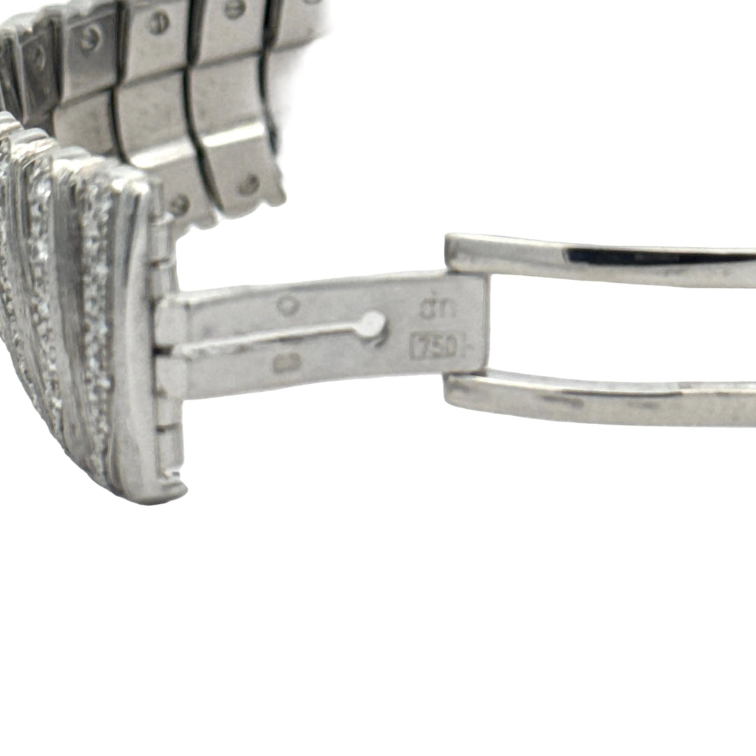 Vintage 1990's "Sabi" Henry Dunay 6.50cttw. Diamond Ladies Watch 18K White Gold