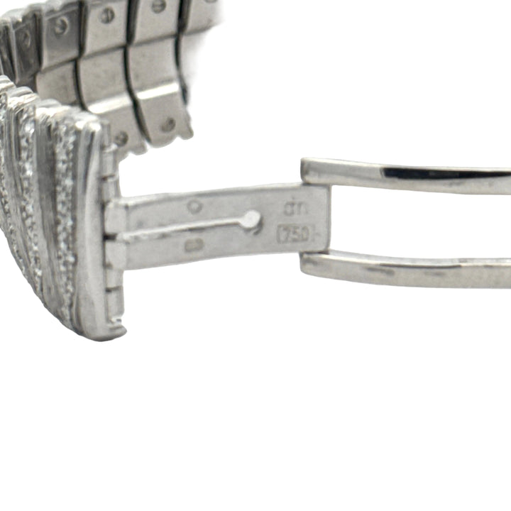 Vintage 1990's "Sabi" Henry Dunay 6.50cttw. Diamond Ladies Watch 18K White Gold