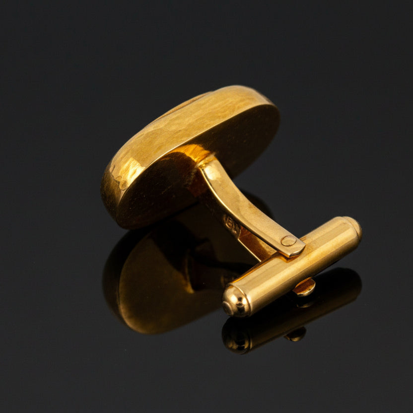 Estate David Webb Roman/Ancient 18K Yellow Coin Cuff Links