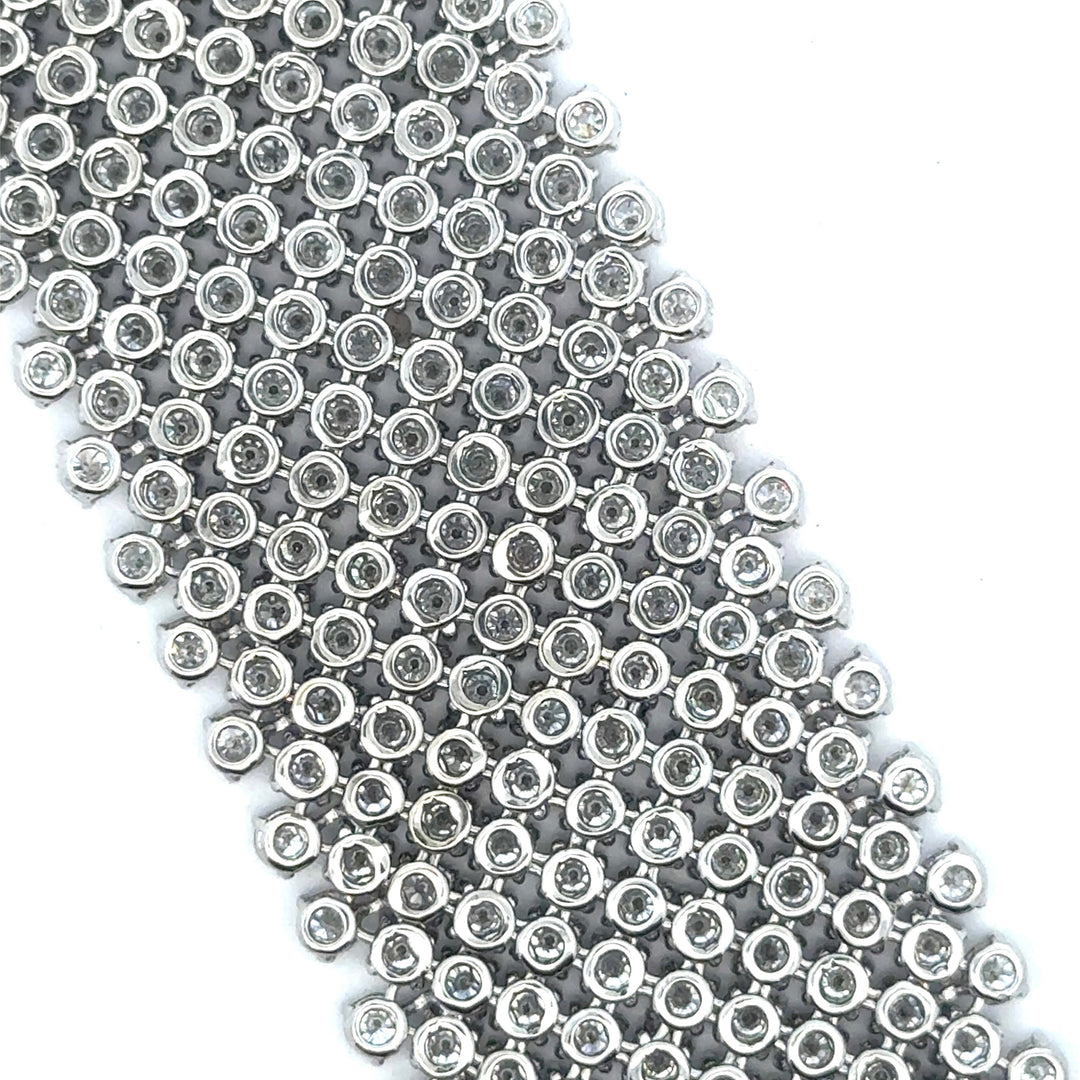 Diamond Mesh Bracelet 46.90cttw 18K White Gold