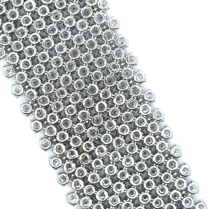 Diamond Mesh Bracelet 46.90cttw 18K White Gold