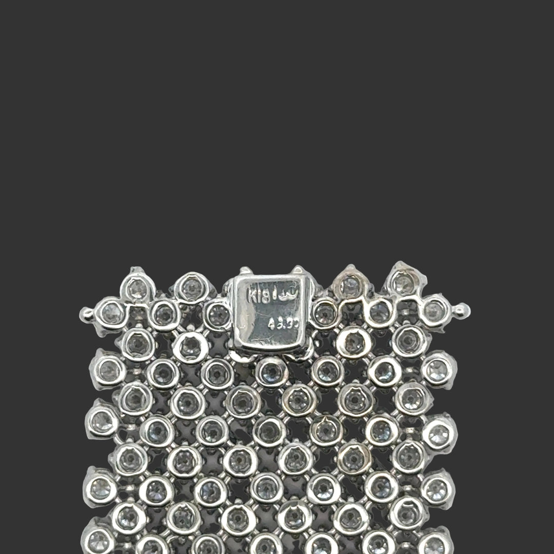 Diamond Mesh Bracelet 46.90cttw 18K White Gold