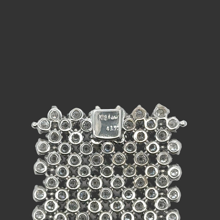 Diamond Mesh Bracelet 46.90cttw 18K White Gold