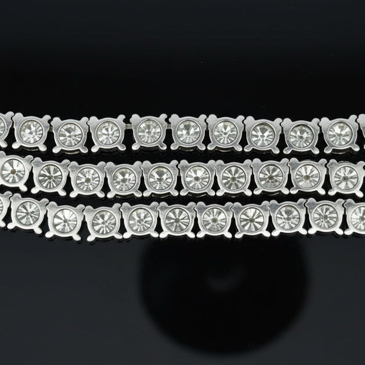 Straight Line Diamond Necklace 25.08cttw I-J SI1-SI2 14K White Gold