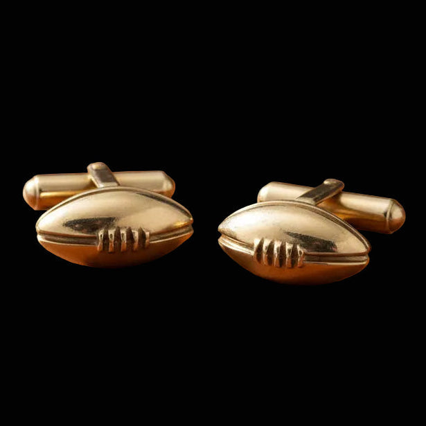 Football Executive Estate Tiffany & Co 14kt Yellow Gold Cuff Links