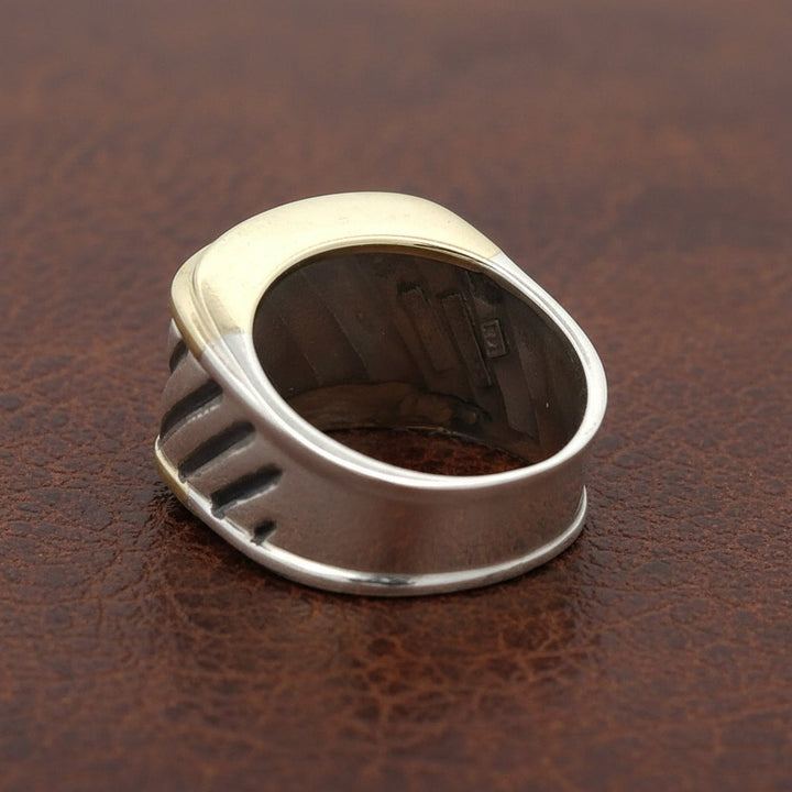 Estate David Yurman Cigar Band 18kt Yellow Gold & Silver
